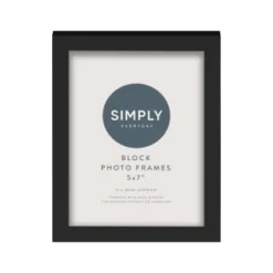 Simply Everyday 5 X 7" Block Frames 3pk - Black -Chic Home Decor Store 290764 3pk simply everyday block frames 5x7 black 3