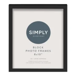 Simply Everyday 8 X 10" Block Frames 3pk - Black -Chic Home Decor Store 290765 3pk simply everyday block frames 8x10 black 3