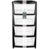 B&M 4 Tier Drawer - Black