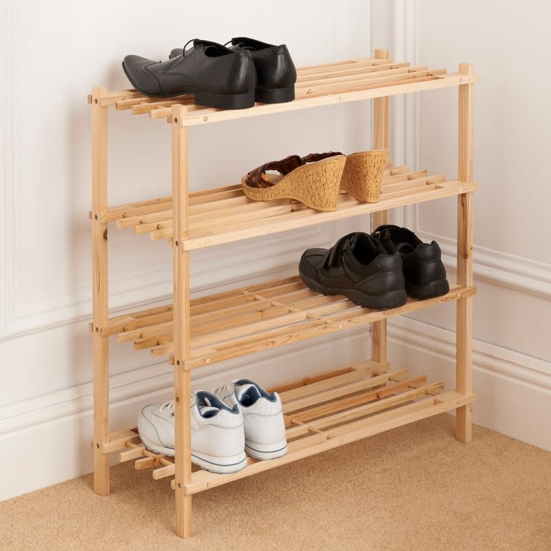 Front Page -Chic Home Decor Store 317430 4 Tier wooden shoe rack