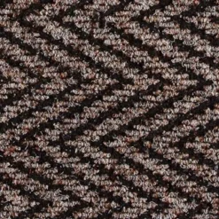 B&M Half Moon Indoor Chevron Doormat 40 X 70cm -Chic Home Decor Store 319759 Half Moon Indoor Chevron Mat 40x70cm brown detail 2