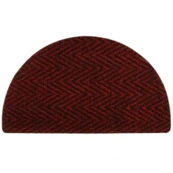 B&M Half Moon Indoor Chevron Doormat 40 X 70cm -Chic Home Decor Store 319759 Half Moon Indoor Chevron Mat 40x70cm red