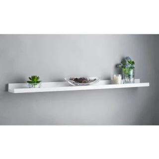 Lokken Wide Picture Shelf - White 1 Lokken Wide Picture Shelf - White