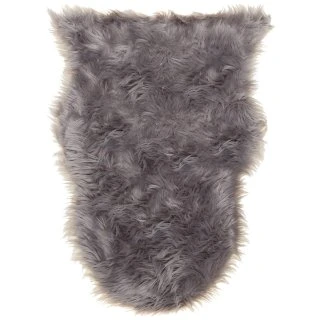 B&M Faux Sheepskin Rug 60 X 90cm - Grey 2 B&M Faux Sheepskin Rug 60 X 90cm - Grey - Image 2