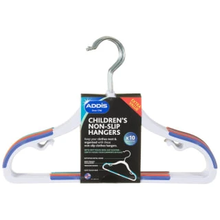 B&M Addis Children's Non-Slip Hangers 10pk - Multi Colour 1 B&M Addis Children's Non-Slip Hangers 10pk - Multi Colour