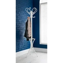 Spaceways Padstow Metal Coat Stand - White