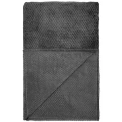 Simply Everyday Waffle Throw - Charcoal -Chic Home Decor Store 348798 simply waffle throw charcoal
