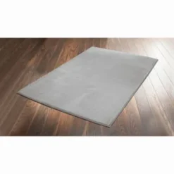 B&M Microplush Rug 60 X 110cm - Silver
