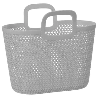 B&M Knit Handy Storage Basket - Light Grey 1 B&M Knit Handy Storage Basket - Light Grey