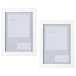 B&M Block Photo Frame 5 X 7" 2pk - White