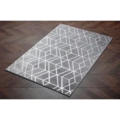 B&M Lexi Microplush Rug 60 X 110cm - Grey