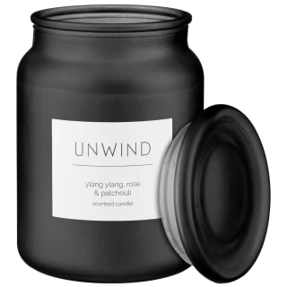 B&M Large Spa Scented Candle - Black - Unwind 3 B&M Large Spa Scented Candle - Black - Unwind - Image 3