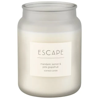 B&M Large Spa Scented Candle - White - Escape 2 B&M Large Spa Scented Candle - White - Escape - Image 2