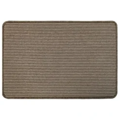 B&M Loop Washable Doormat 50 X 75cm - Natural Stripe