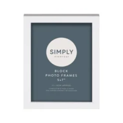 Simply Everyday 5 X 7" Block Frames 3pk - White -Chic Home Decor Store 370279 3pk simply everyday block frames 5x7 white 2