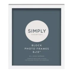 Simply Everyday 8 X 10" Block Frames 3pk - White 5 Simply Everyday 8 X 10" Block Frames 3pk - White -Chic Home Decor Store 370280 3pk simply everyday block frames 8x10 white 2