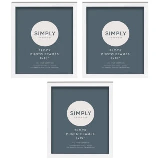 Simply Everyday 8 X 10" Block Frames 3pk - White 1 Simply Everyday 8 X 10" Block Frames 3pk - White