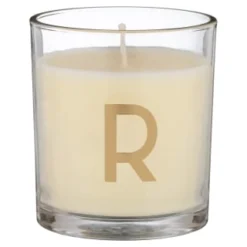 B&M Alphabet Candle (Assorted) - Sandalwood & Amber -Chic Home Decor Store 372815 372816 372849 alphabet candle sandalwood and amber r1