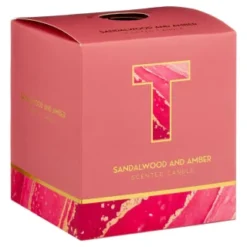 B&M Alphabet Candle (Assorted) - Sandalwood & Amber -Chic Home Decor Store 372815 372816 372849 alphabet candle sandalwood and amber t