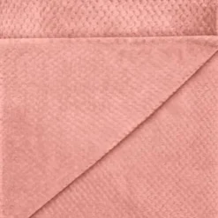 Heritage Collection Waffle Faux Fur Throw - Blush -Chic Home Decor Store 372937 waffle faux fur throw blush 31