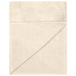 Waffle Faux Fur Throw - Cream 3 Waffle Faux Fur Throw - Cream - Image 3