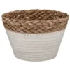 B&M Mini Cotton Wicker Basket - Cream