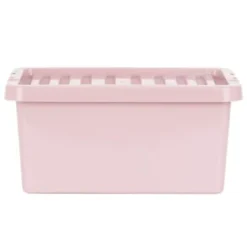 B&M Storage Box With Lid 11L - Dusty Pink -Chic Home Decor Store 377033 11l storage box dusty pink