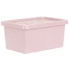 B&M Storage Box With Lid 11L - Dusty Pink