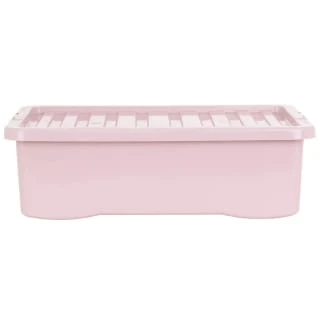 B&M Under Bed Storage Box 32L - Dusty Pink 3 B&M Under Bed Storage Box 32L - Dusty Pink - Image 3
