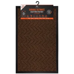 B&M Ultimate Trap Mat 55 X 85cm - Brown -Chic Home Decor Store 379122 durable ultimate sculpted trap mat 55x85cm brown