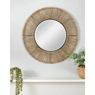 B&M Seagrass Mirror - Natural 1 B&M Seagrass Mirror - Natural