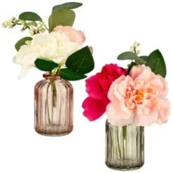 B&M Rose And Eucalyptus - Blush -Chic Home Decor Store 380196 rose and eucalyptus group