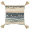 B&M Esme Stripe Woven Cushion - Navy