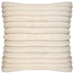 B&M Alaska Faux Fur Cushion - Cream