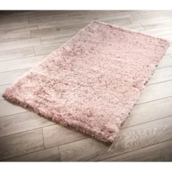 B&M Shimmer Metallic Rug 100 X 150cm - Blush