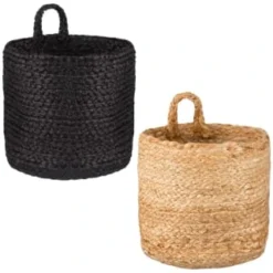 B&M Thera Hanging Storage Basket - Black -Chic Home Decor Store 381912 381913 thera hanging basket main 1