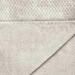 B&M Waffle Throw - Silver -Chic Home Decor Store 383149 home collection supersoft waffle throw 2