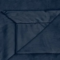 Heritage Collection Aspen Faux Fur Throw - Navy -Chic Home Decor Store 383180 aspen throw navy 21