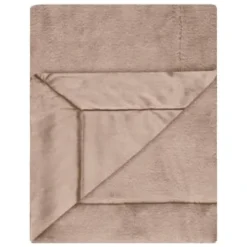 Heritage Collection Aspen Faux Fur Throw - Mink -Chic Home Decor Store 383183 aspen throw dark mink 2