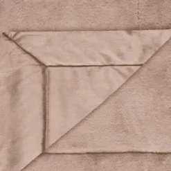 Heritage Collection Aspen Faux Fur Throw - Mink -Chic Home Decor Store 383183 aspen throw dark mink 3