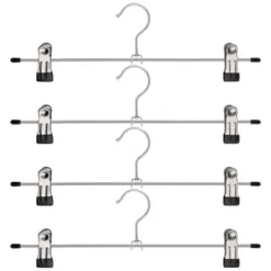 Metal Soft Grip Clip Hangers 4pk -Chic Home Decor Store 383689 4pk metal soft grip trouser hangers