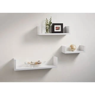 Lokken Set Of 3 Shelves - White 1 Lokken Set Of 3 Shelves - White