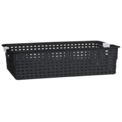 B&M Set Of Three Storage Baskets - Black -Chic Home Decor Store 384207 3pk storage boxes black 2