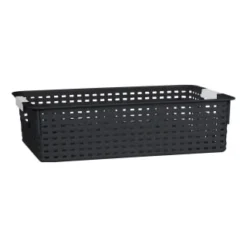 B&M Set Of Three Storage Baskets - Black -Chic Home Decor Store 384207 3pk storage boxes black 4