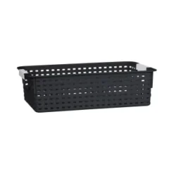 B&M Set Of Three Storage Baskets - Black -Chic Home Decor Store 384207 3pk storage boxes black 5