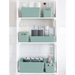 Soho Storage Tub 10 X 30 X 10cm - Sage -Chic Home Decor Store 384326 384406 384419 soho box sage group1 1