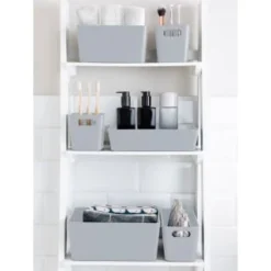 Soho Storage Tub 10 X 10 X 10cm - Grey 5 Soho Storage Tub 10 X 10 X 10cm - Grey -Chic Home Decor Store 384404 384408 384417 soho box grey group1 2
