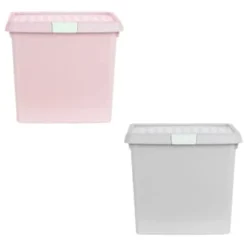 B&M Waffle Clip Box Storage Cube 14L - Dusty Pink -Chic Home Decor Store 384965 384966 14l waffle clip box cube group 1