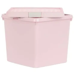 B&M Waffle Clip Box Storage Cube 14L - Dusty Pink -Chic Home Decor Store 384965 dusky pink 14l waffle clip box cube 3