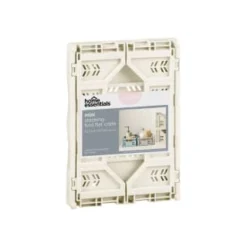 Mini Stacking Fold Flat Crate 22.2 X 15 X 8.7cm - Cream 8 Mini Stacking Fold Flat Crate 22.2 X 15 X 8.7cm - Cream -Chic Home Decor Store 384981 home essebtials mini stacking fold flat crate cream